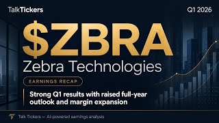Zebra Technologies Q1 2026 Earnings: Strong Growth &amp; AI Integration