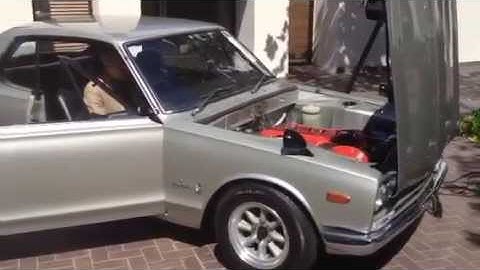 Startup & rev: 1972 Nissan Skyline H/T 2000GT-R 