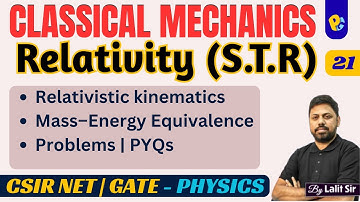 Relativistic Kinematics | Mass–Energy Equivalence | CSIR NET & GATE Physics PYQs