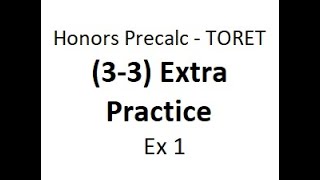 HP (3-3) Extra Practice Finding Zeros Ex 1