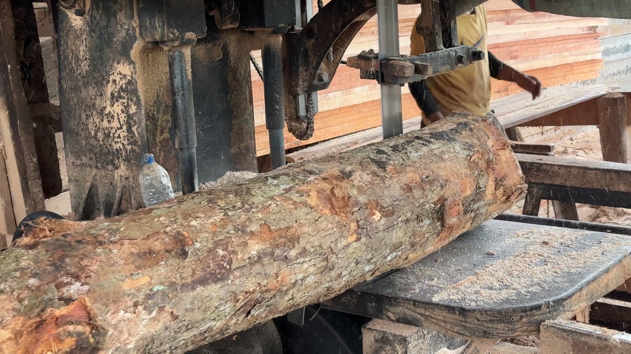 Cutting Wood 2x20 with a Sawmill Guide Complete - YouTube