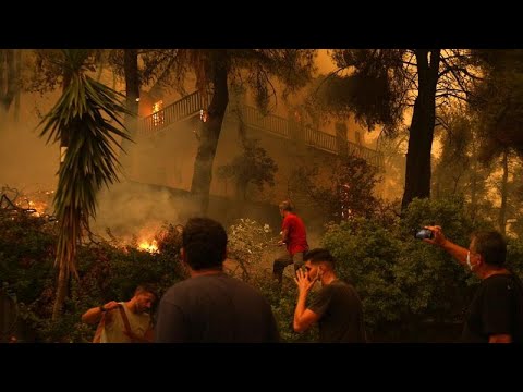 Νύχτα αγωνίας στην Εύβοια - Μάχη με τις φλόγες σε πολλά μέτωπα