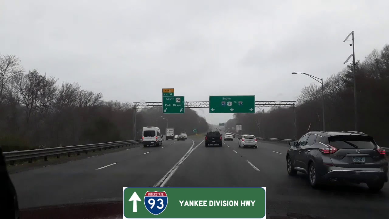 Cambridge (Boston), MA to Providence, RI Drive via I-93 and I-95