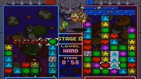 [SNES] Tetris Attack - Versus (Hard Difficulty)