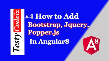 #4 angular 8 tutorial in hindi | How to Add bootstrap jquery popper.js in angular 8 by Ashish Mishra