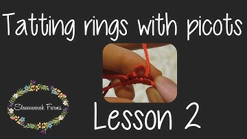 How to tat a ring with a picot | Lesson 2