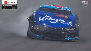 FIRST LAPS OF RACE RICKY STENHOUSE JR CRASH - 2024 NASCAR ALL-STAR RACE AT NORTH WILKESBORO