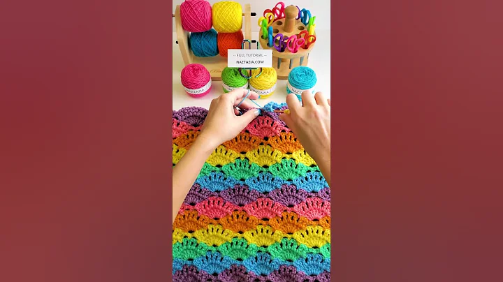 Crochet Large Shell Stitch Pattern #shorts