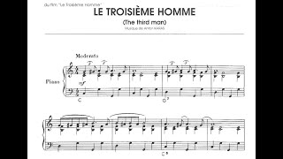 🎹Anton KARAS✨THE THIRD MAN Theme - Piano Cover +🎼SHEET MUSIC