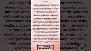 Computer paragraph #paragraph #paragraphinenglish #paragraphreading #hsc2026 #application #email