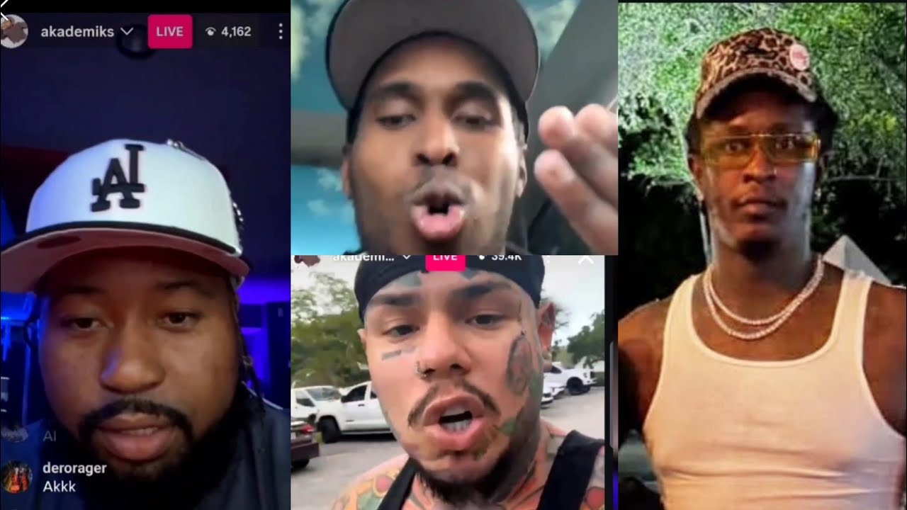 Top tier trolls! Akademiks gets Top5 & 6ix9ine on iG live & it all goes left!
