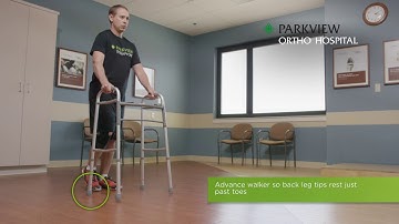 Using a Walker: Gait with Walker – Toe Touch Weight-Bearing