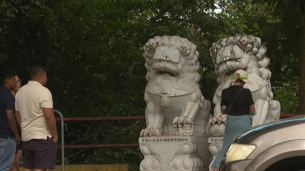 Monumento chinês é derrubado no Canal do Panamá | AFP