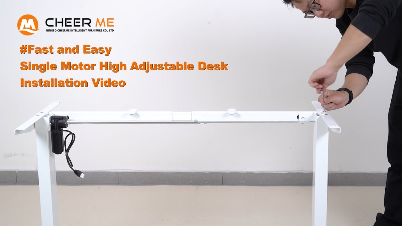 Fast and Easy Single Motor High Adjustable Desk Installation Video ...