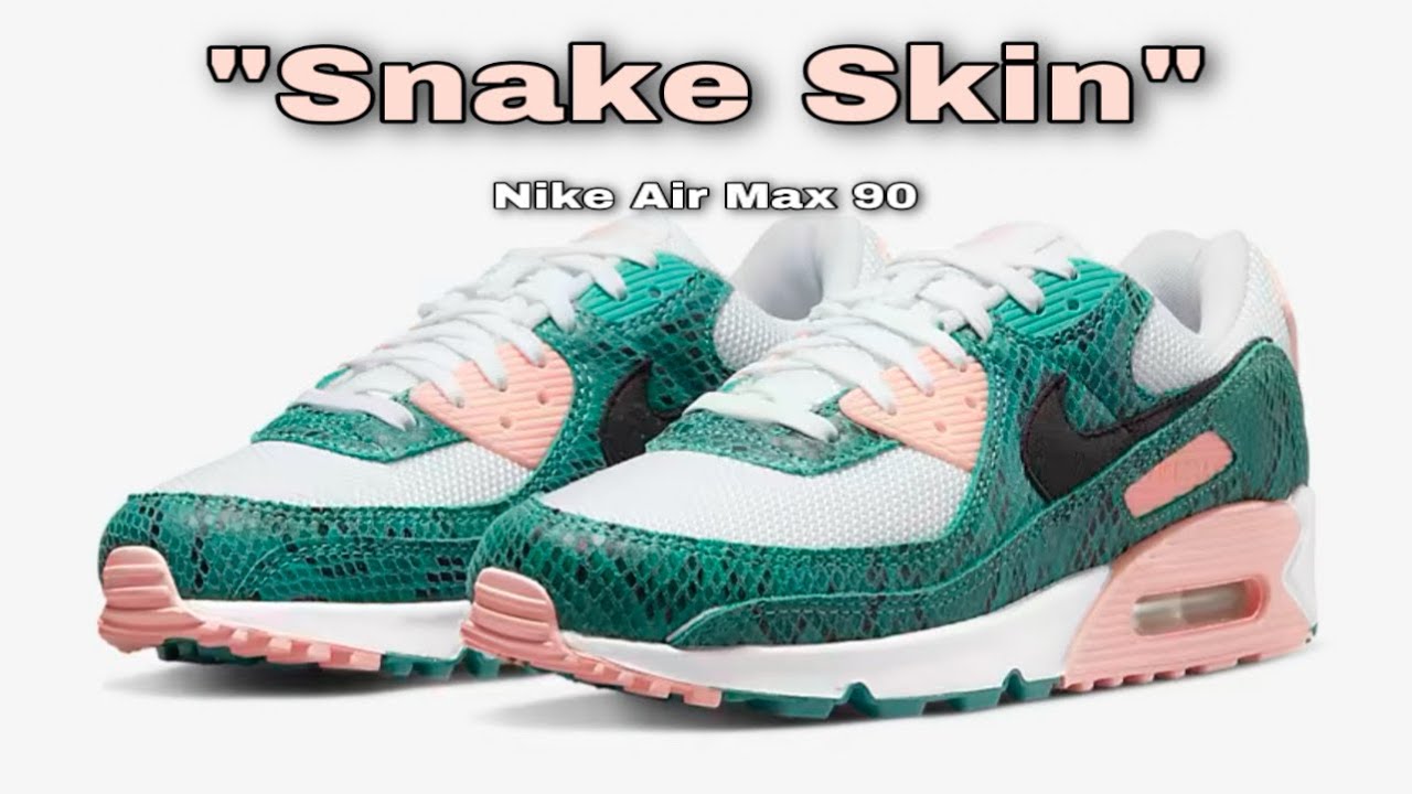 Nike Air Max 90 “Snake Skin” Detailed Look/Price Kicks - YouTube