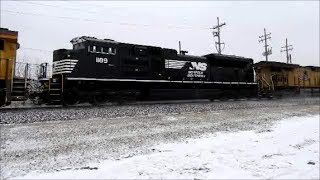 UP 7943 NS 1189 and UP 8070 lead a Z train west through Geneva IL