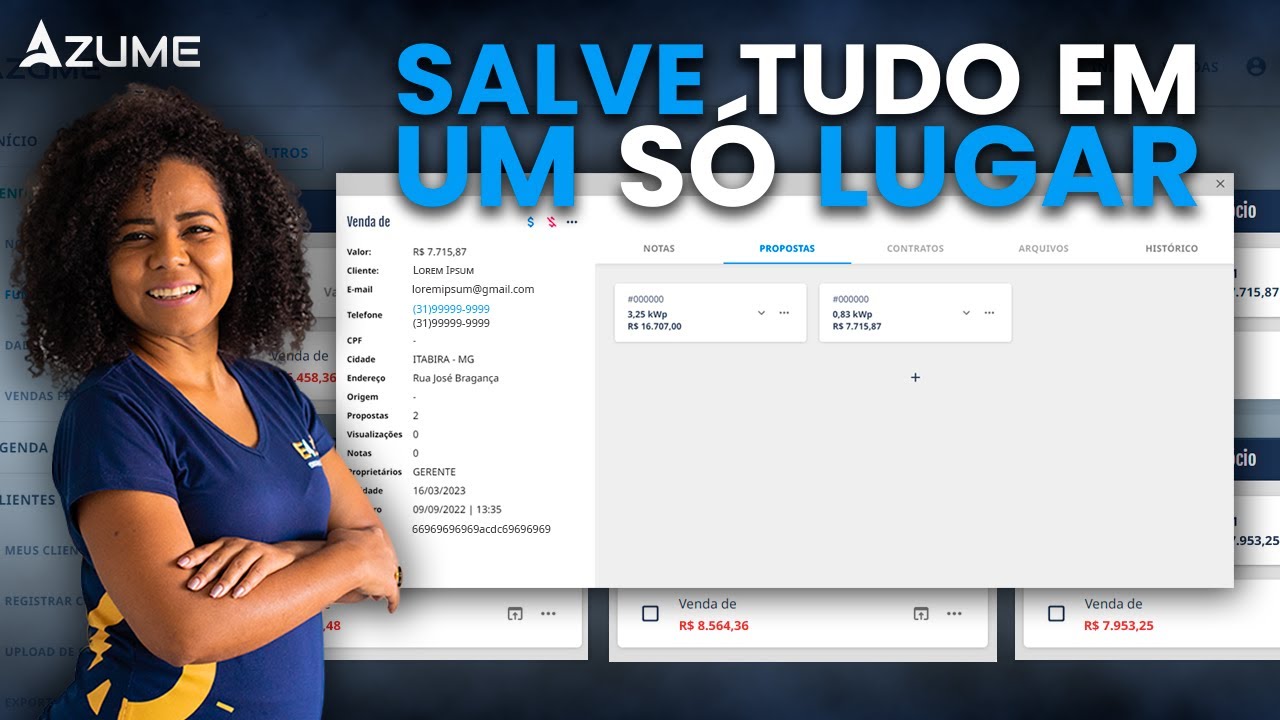 Como IMPORTAR dados dos CLIENTES para o AZUME - YouTube