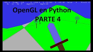 OpenGL en Python 3D - Parte 4 - Dibujando una espada - Escribiendo texto en Pantalla