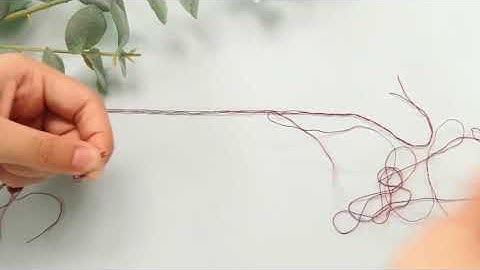 How to separate the embroidery floss, embroidery thread / hand embroidery Tutorial /Chloe Art Crafts