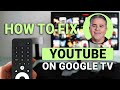 How To Fix YouTube On Google TV: Quick &amp; Easy Troubleshooting GUIDE!