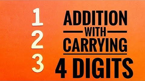 Addition  -  With Carrying  (4 digits)