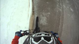 Mountain bike on ice (FAIL)