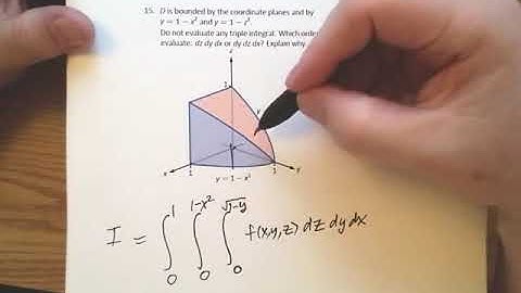 Triple Integrals in Cartesian Coordinates Part II