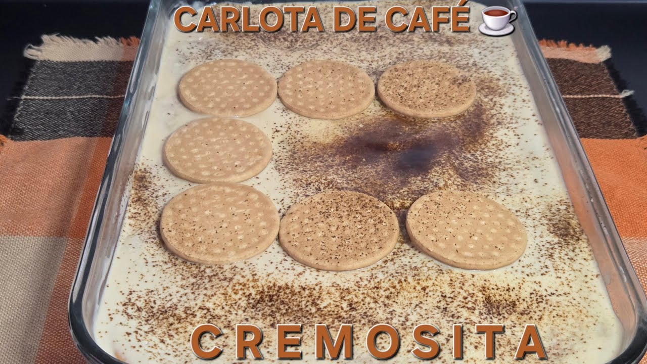 POSTRE DE CAFÉ CREMOSITO | CARLOTA DE CAFÉ #videofeed#postres#cafe #receta#kitchen#food#family#rico 