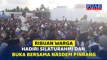 Ribuan Warga Hadiri Buka Bersama Nasdem Pinrang