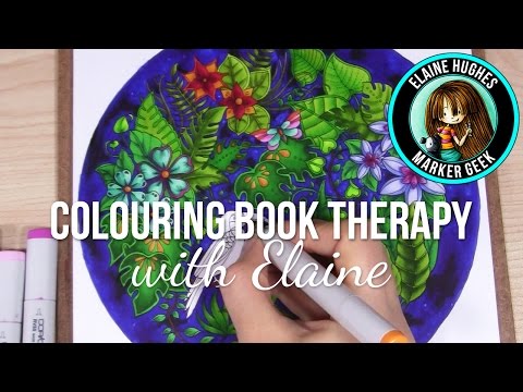 Copic Markers in Colouring Books & a Hannah Lynn Page - Marker Geek