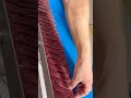 High-speed slicer cuts fresh meat, slices neatly, uniformly and beautifully, precisely #meatcutting