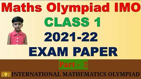 Math Olympiad Questions paper 2022 class 1 | Olympiad  Exam for class 1 | IMO | @justwatch7577