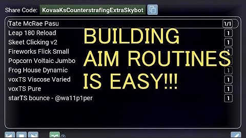 How I Build Aim Training Routines