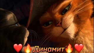 картинка: Кот в сапогах и Киса клип 🔥Динамит🔥