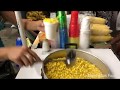 Filipino street foods mais with cheese sweet corn with cheese powder