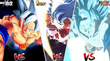MUI Goku Specials/Ultimates COMPARISON! Which Game is BEST?| DBXV2 VS DBFZ VS DB Legends
