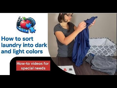 How to sort laundry into dark and light colors/Students with Special ...