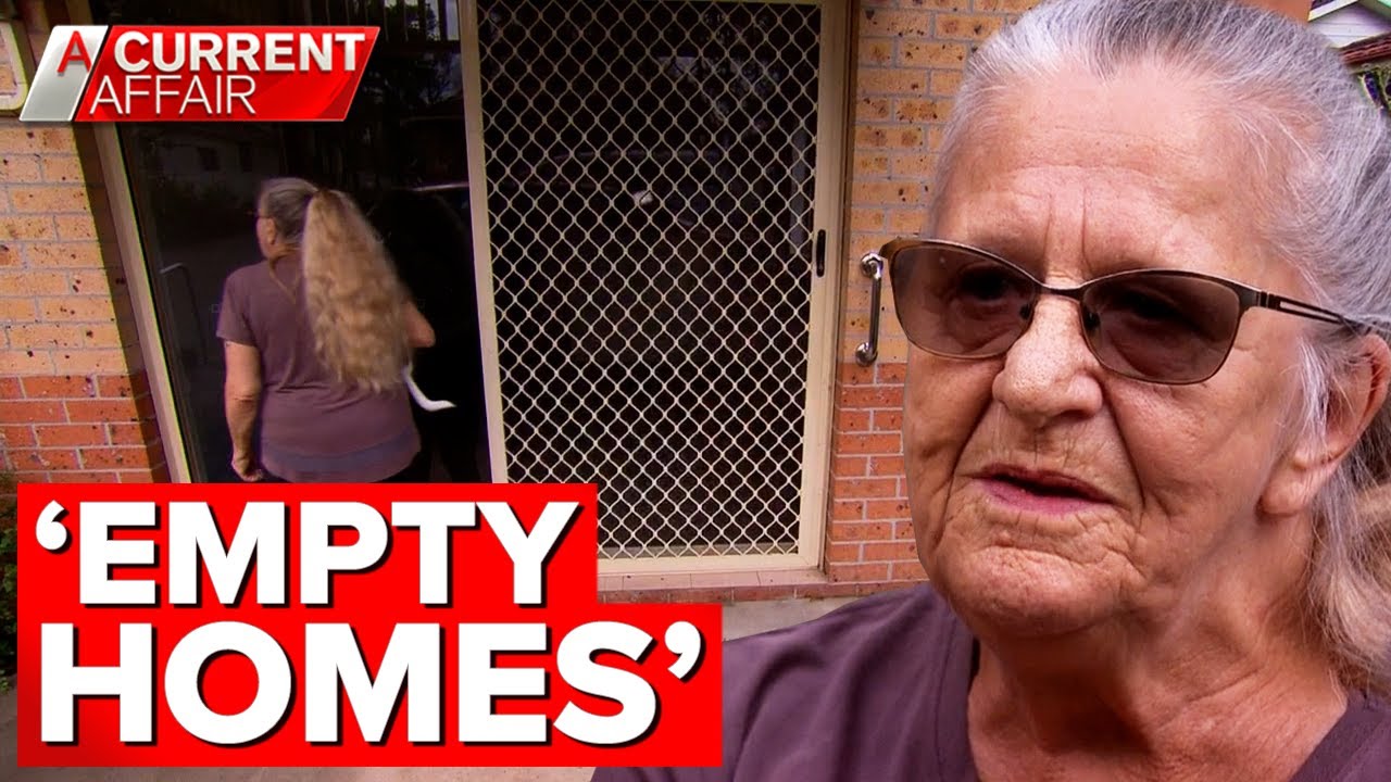 Public housing accommodation allegedly sits empty amid rental crisis | A Current Affair