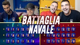 BATTAGLIA NAVALE con la CHAMPIONS LEAGUE! INDOVINA IL CALCIATORE CHALLENGE w/FIUS GAMER, ENRY & TATI