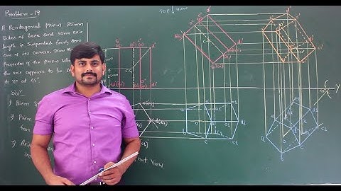 45 - Pentagonal prism freely suspended from top face corner - Module 3 - Graphics by GURUDATT.H.M.
