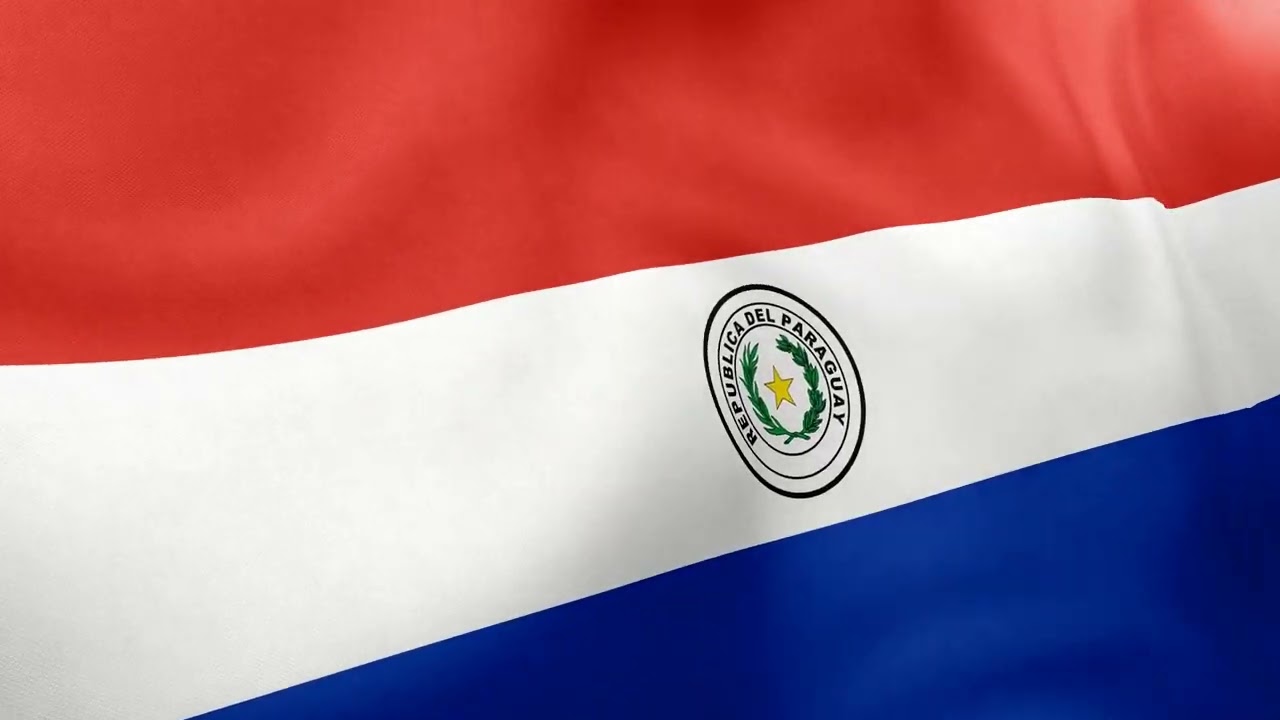 PARAGUAY - Waving Flag Loop 4K