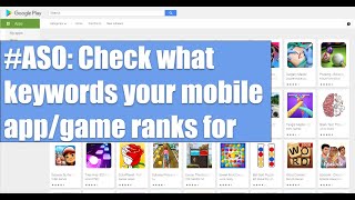 What Keywords does your mobile app or game rank for? App Store Optimisation & Keyword Research Tips screenshot 2