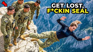 "¡Vuela!" Los soldados la empujaron por el acantilado, sin saber que los Navy SEALs no necesitan ...