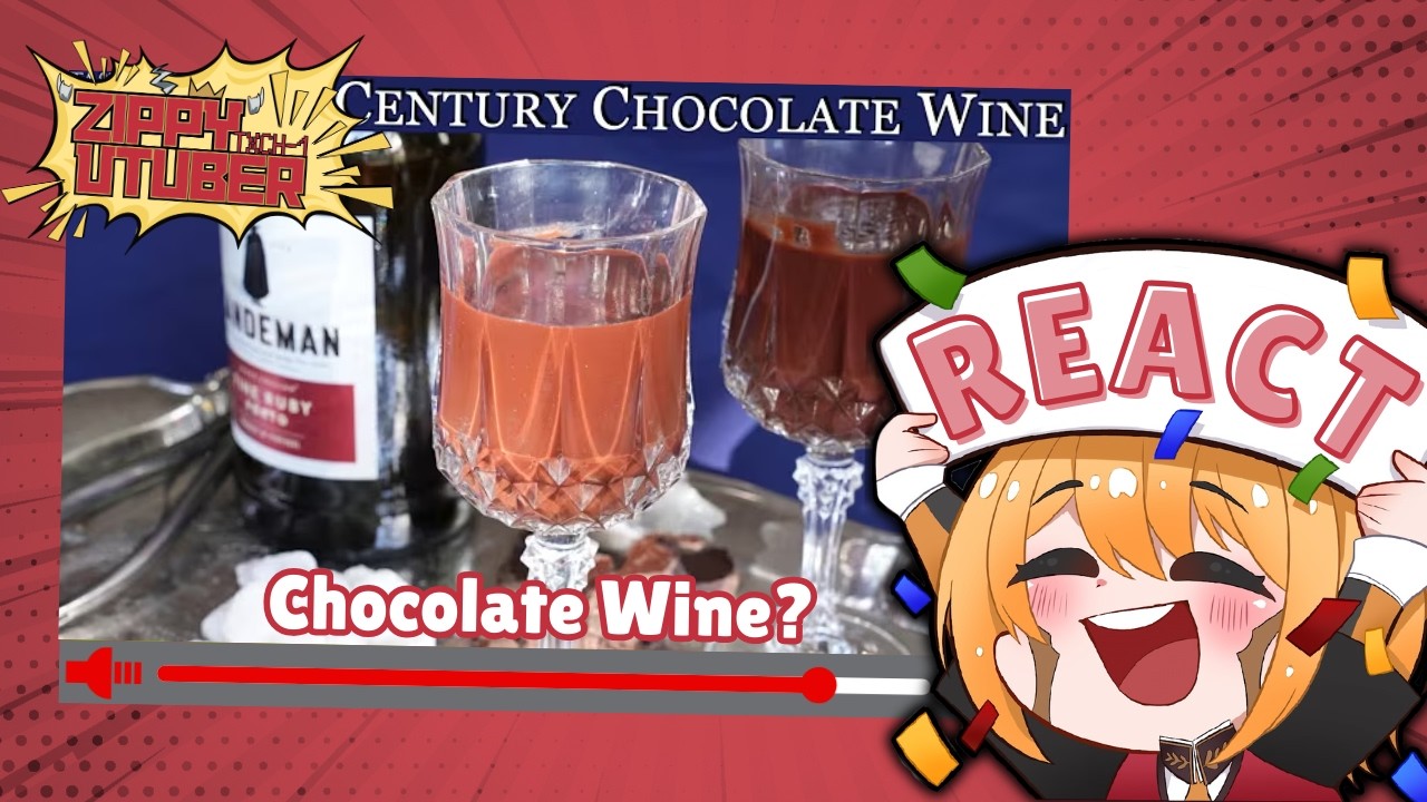 Chocolate WINE?! || Vtuber reacts to Chocolate Wine from 1723 by Tasting History with Max Miller
