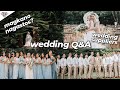 HOW MUCH DID WE SPEND? | WEDDING BEHIND THE SCENES &amp; SUPPLIERS | WEDDING Q &amp; A