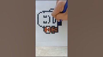 Handmade Pixel Art - How To Draw Minions #pixelart