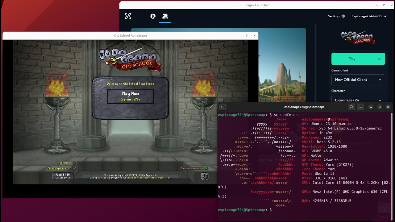 Old School RuneScape C++ Install on Linux (Feb 2024) (no Flatpak/Steam