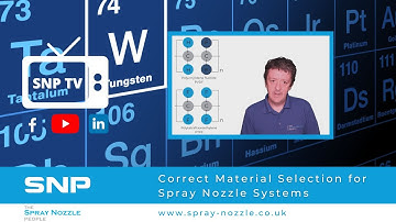 Material selection for spray nozzles