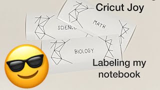 Labeling My Notebook using Cricut Joy  - Smart Label -iPad screenshot 4