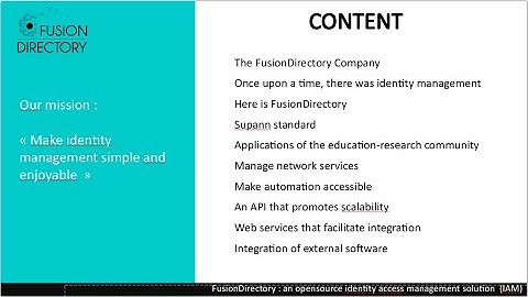 Whats is FusionDirectory ?